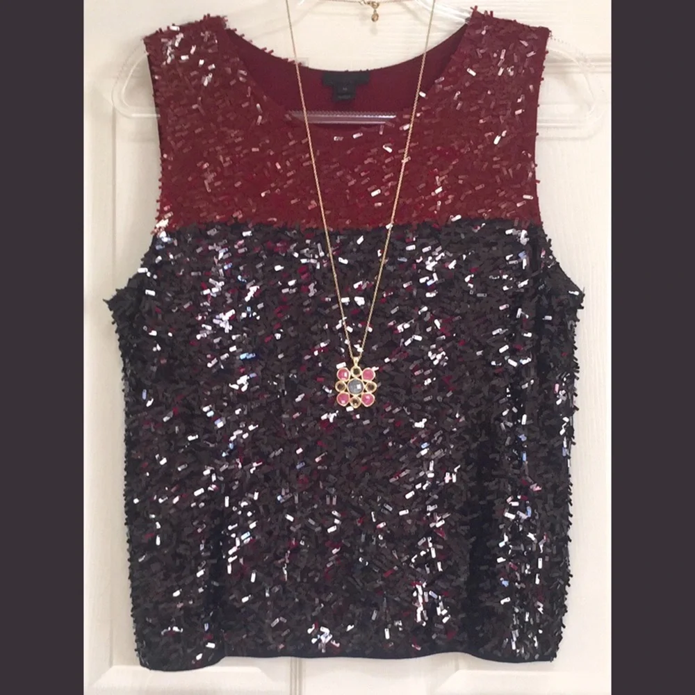 J. Crew Sequined Top